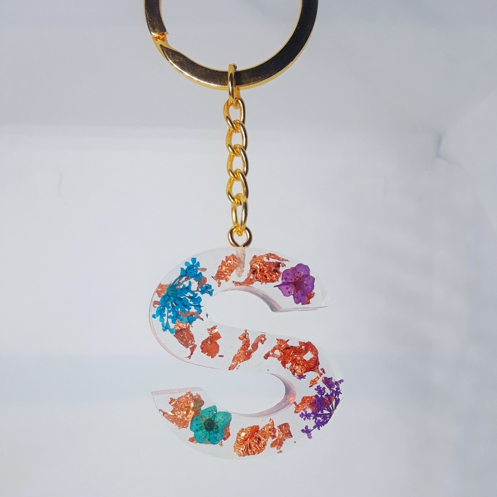 Custom Resin Letter or Number Keychain - Picture 10 of 16